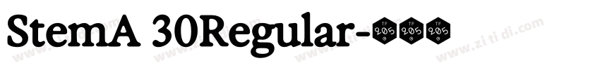 StemA 30Regular字体转换 StemA 30Regular字体转换